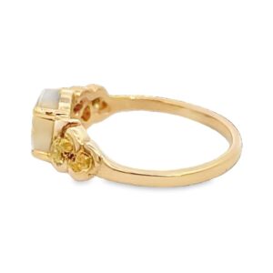 Ladies Gold Quartz & Nugget Ring, Alaska Mint