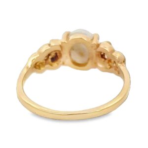 Ladies Gold Quartz & Nugget Ring, Alaska Mint