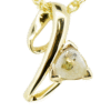 Gold quartz pendant