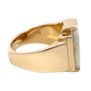 Ladies Gold Quartz & Diamond Ring, Alaska Mint