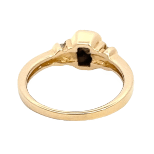 Ladies Gold Quartz & Diamond Ring, Alaska Mint