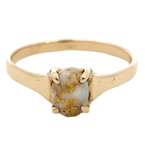 Ladies Gold Quartz Ring, Alaska Mint