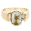 Ladies Band Gold Quartz & Diamonds, Alaska Mint