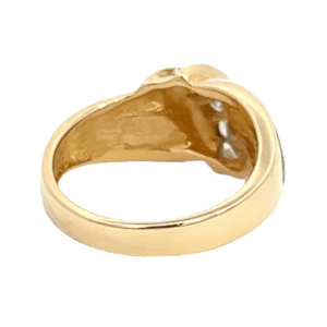 Ladies Gold Quartz & Diamond Ring, Alaska Mint