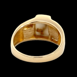 Gold quartz, Ring, Alaska Mint, Gold nugget, Diamond, RLJ506DNQ
