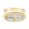 Ladies Oval Ring Gold Quartz, Alaska Mint