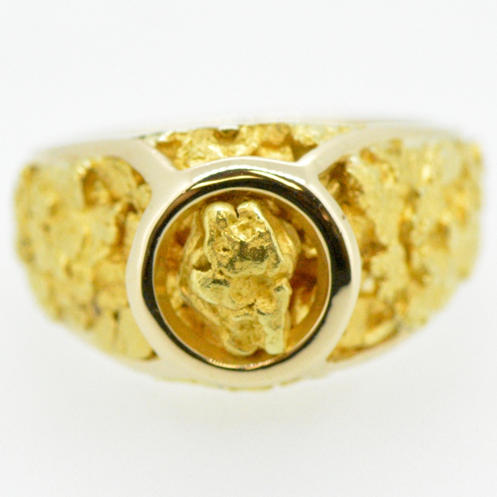 Men’s Gold Nugget Ring
