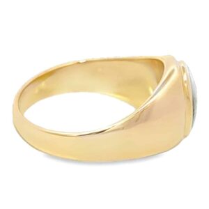 Men's Gold Quartz Ring, Alaska Mint