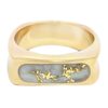 Men's Gold Quartz Ring, Alaska Mint