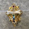 Estate Ladies Rainbow Girls 10k Gold Pin 0517