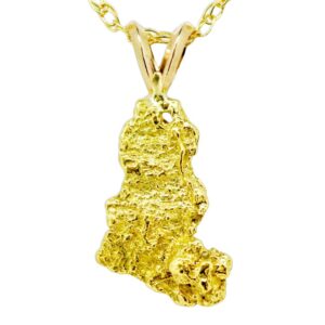 1.6 DWT Gold Nugget Pendant, Alaska Mint