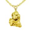 3.1 DWT Alaskan Gold Nugget Pendant, Alaska Mint