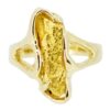 Ladies Gold Nugget Ring, Alaska Mint