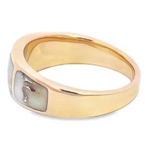 Men's Gold Quartz Ring, Alaska Mint