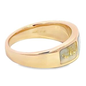 Men's Gold Quartz Ring, Alaska Mint