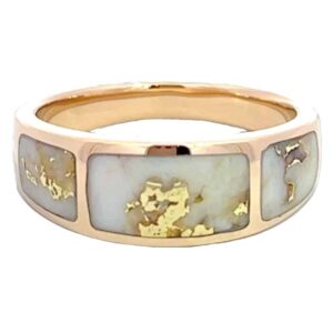 Men's Gold Quartz Ring, Alaska Mint