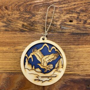 Alaskan Birchwood Christmas Ornament