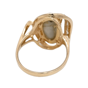 Ladies Gold Quartz & Diamond Ring, Alaska Mint