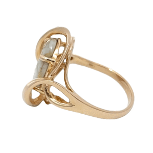Ladies Gold Quartz & Diamond Ring, Alaska Mint