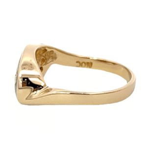 Ladies Gold Quartz & Diamond Ring, Alaska Mint