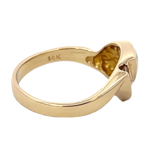 Ladies Gold Quartz & Diamond Ring, Alaska Mint
