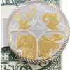 Money Clip with 1 oz. or 1/4 oz. Big Four Medallion