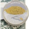 Money Clip with 1 oz. Denali Medallion in 24k Gold Relief