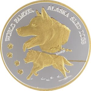 Alaskan Sled Dogs Medallion