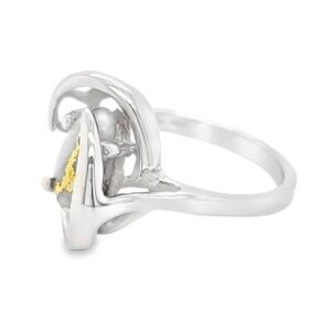 Ladies Gold Quartz 14k White Gold Ring, Alaska Mint