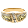 Ladies Gold Quartz & Diamond Ring, Alaska Mint