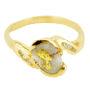 .10ctw, diamonds, Ladies, Gold Quartz, Ring, Alaska Mint