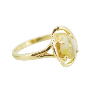 Ladies Gold Quartz Ring, Alaska Mint