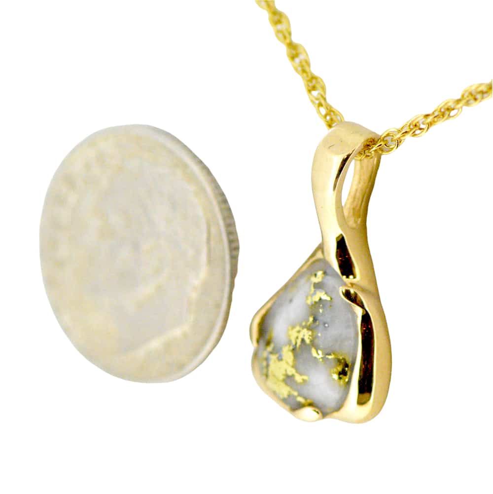 Gold Quartz Pendant PSC115XSQX - Image 5