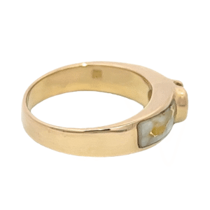 Ladies Gold Quartz & Diamond Ring , Alaska Mint
