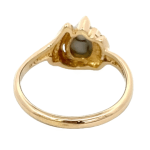 .04 ct Diamond Ladies Gold Quartz Ring, Alaska Mint