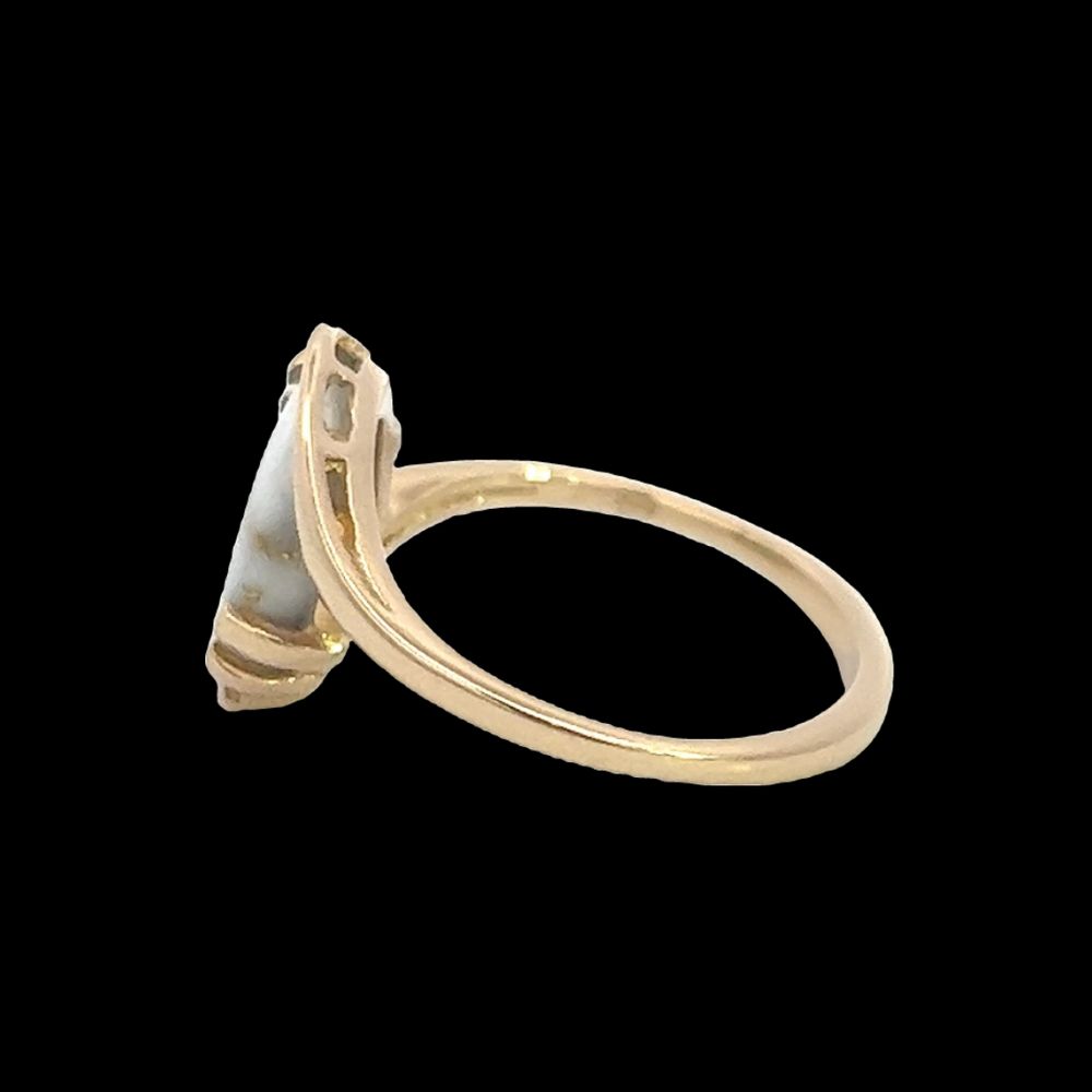 Gold quartz, Ring, Alaska Mint, RL994q $1465