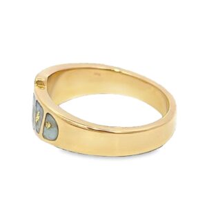 Gold Quartz & Diamond Men's Ring, Alaska Mint