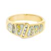 Gold Quartz & Diamond Men's Ring, Alaska Mint