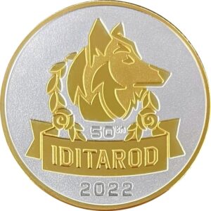 2022 Official Iditarod 50th Anniversary Medallion