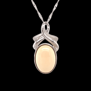 Mammoth Ivory Oval Pendant