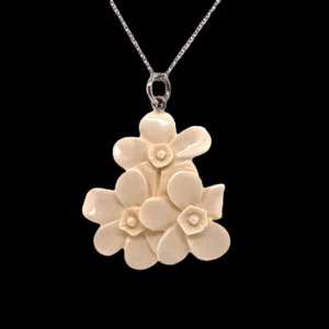 Ivory 3 Forget-Me-Knot Pendant
