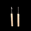 Mammoth Ivory Rectangle Dangle Earrings