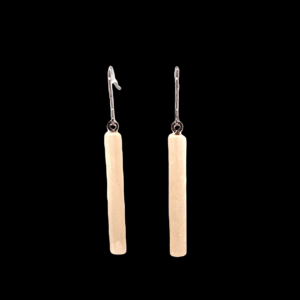 Mammoth Ivory Rectangle Dangle Earrings