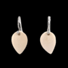 Ivory Reverse Teardrop Dangle Earrings