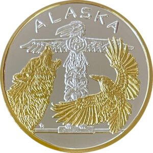 Wolf & Raven Totem Medallion