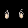 Ivory Teardrop Post Earrings