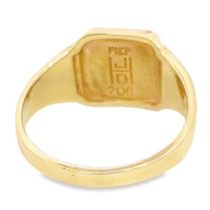 Square Gold Quartz Natural Nugget Ring, Alaska Mint