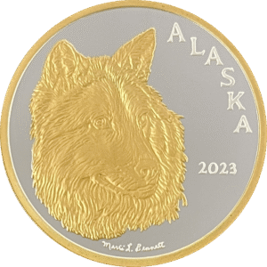 2023 Official State of Alaska "Wolf" Medallion