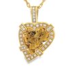 "Heart of Alaska" Pendant in 18k Yellow Gold, Alaska Mint