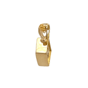 Gold quartz, Diamond shape, Inlaid, Pendant, 14k Gold, Alaska Mint, 608G2 $275